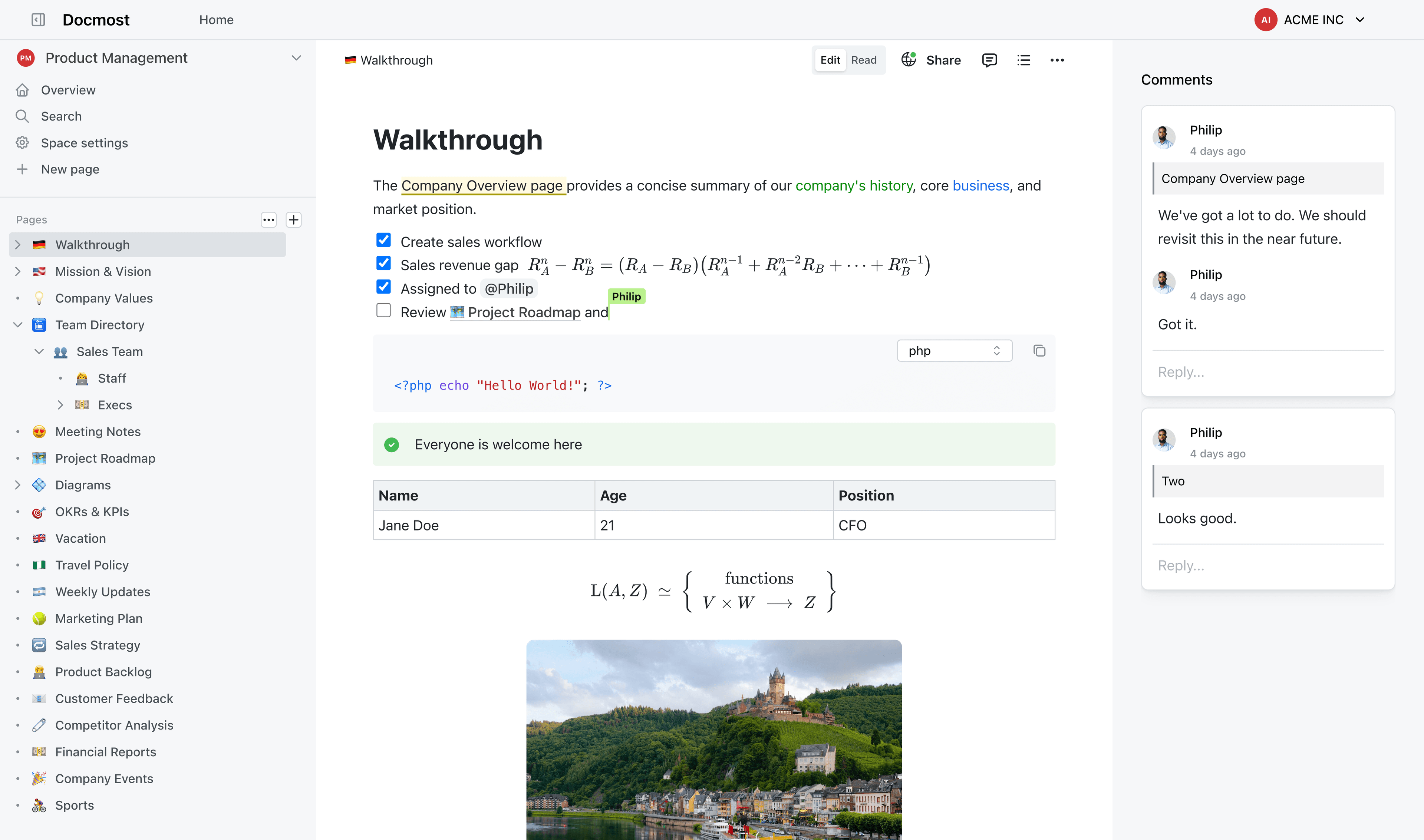 Docmost screenshot 1