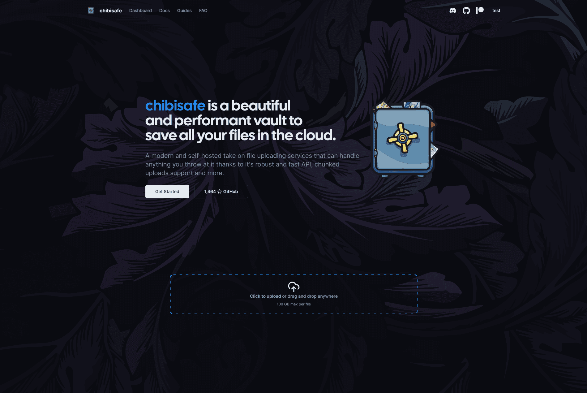Chibisafe screenshot 1