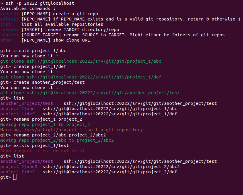 minimal-git-server screenshot