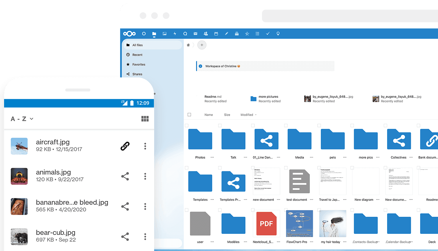 Nextcloud screenshot