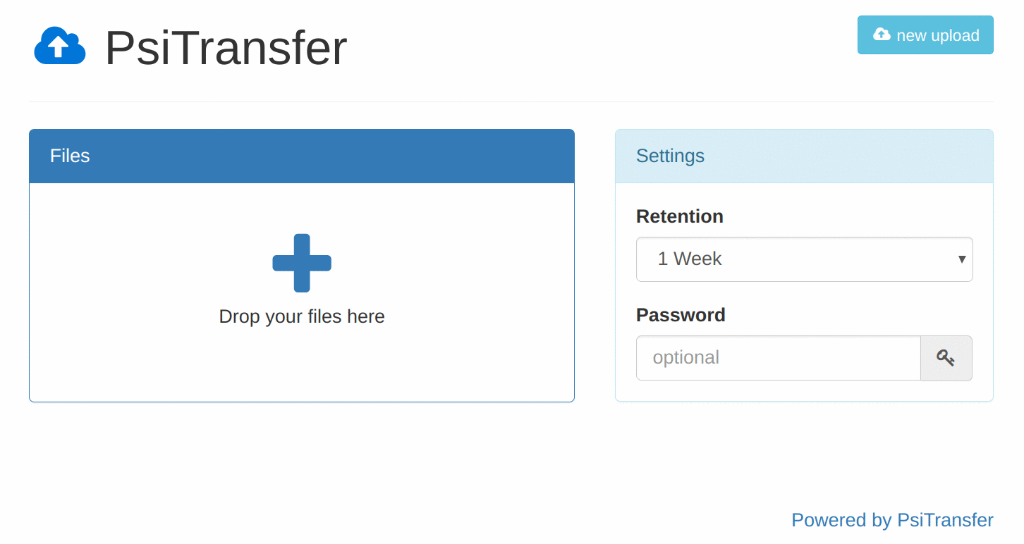 PsiTransfer screenshot