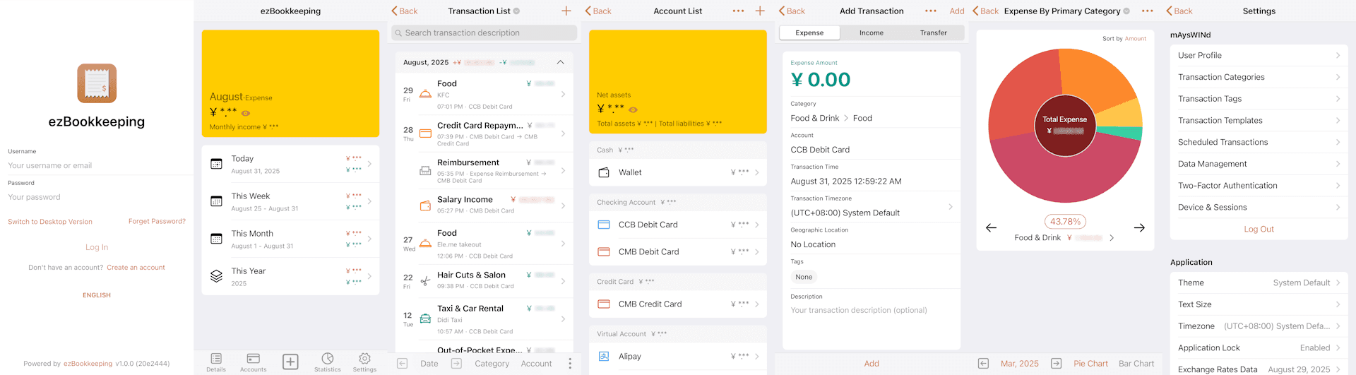 ezBookkeeping thumbnail 2
