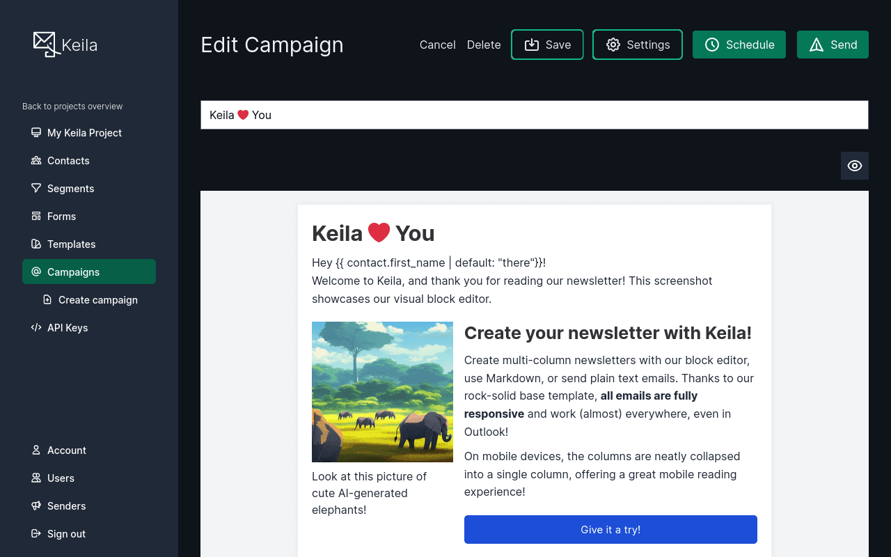 Keila screenshot