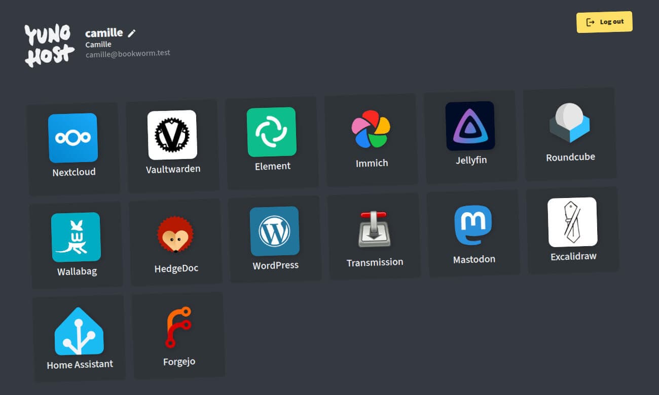 YunoHost screenshot 1