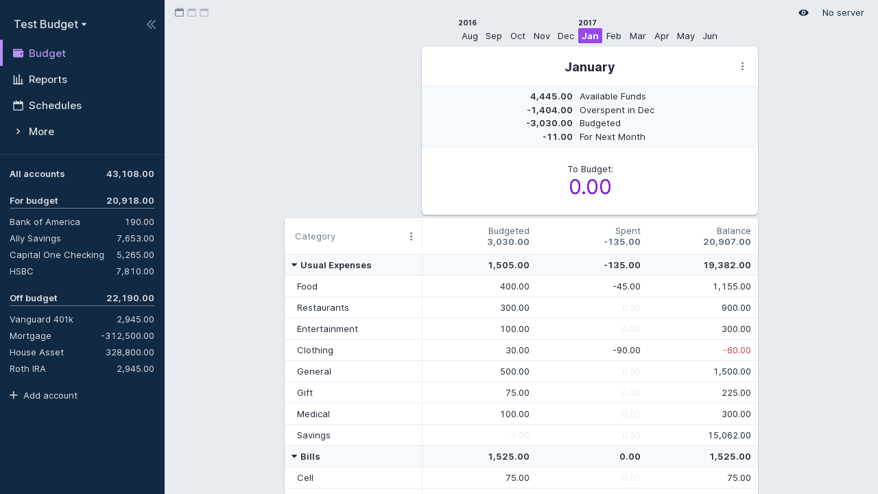 Actual Budget screenshot 1