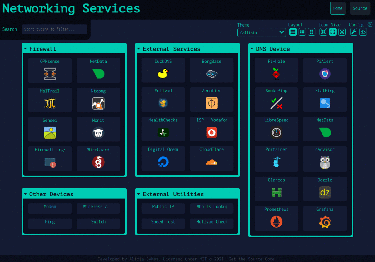 Dashy screenshot 1