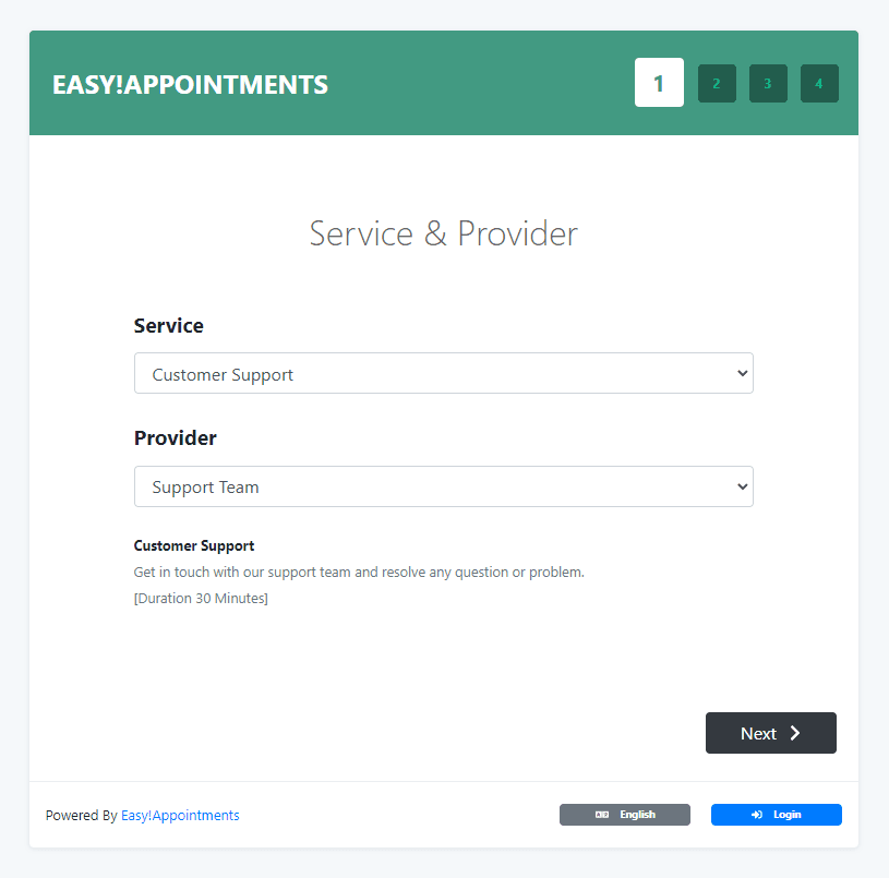 Easy!Appointments screenshot 1