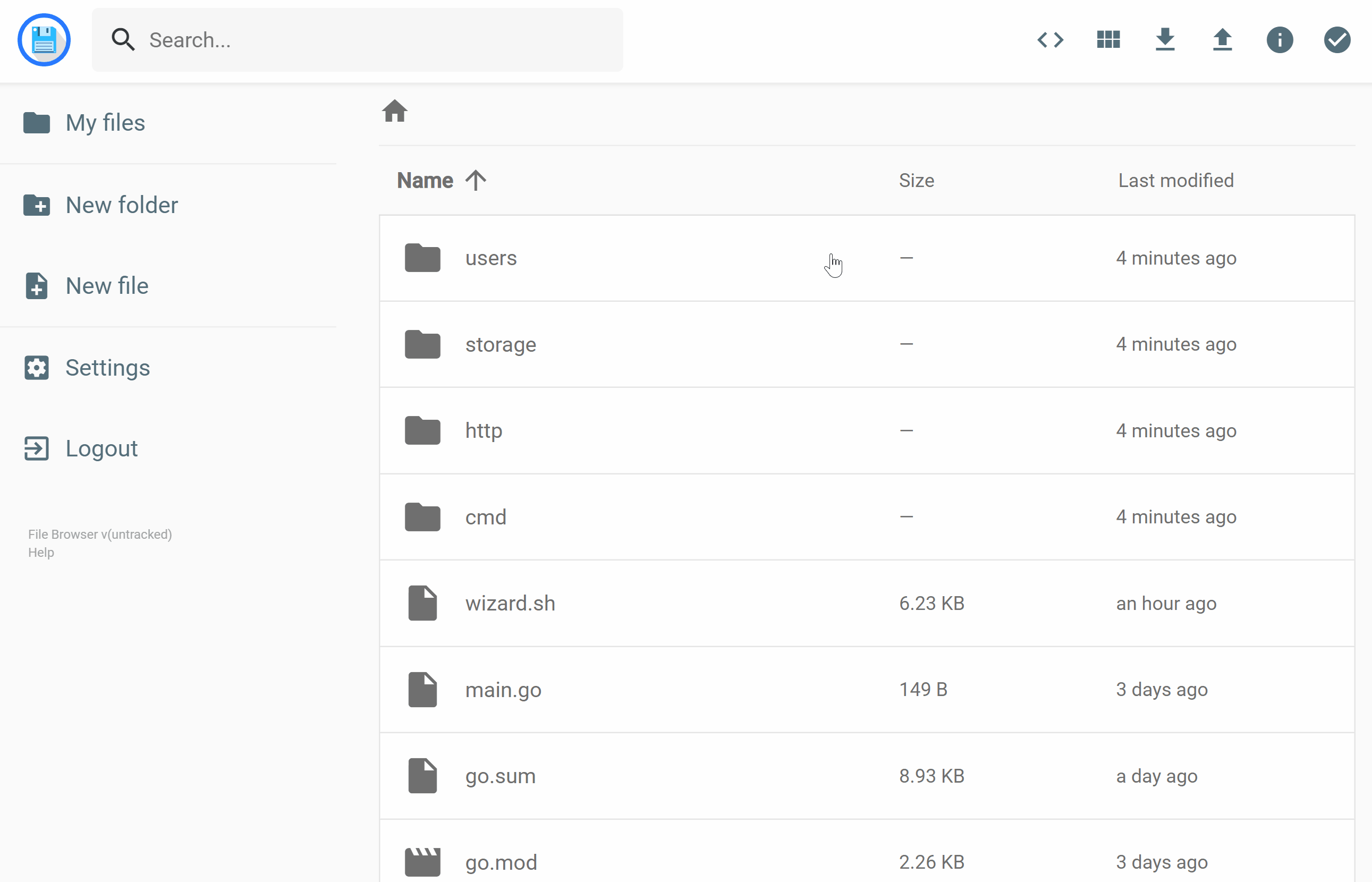 File Browser screenshot