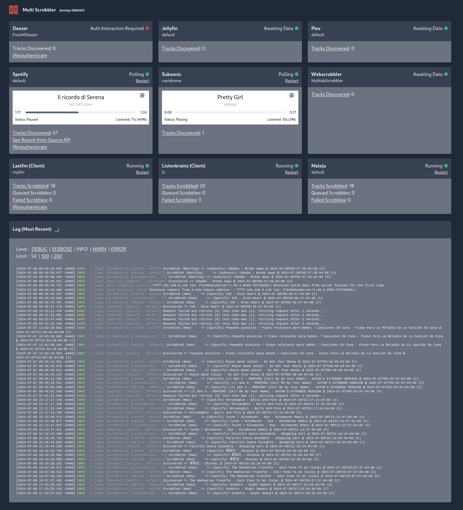 multi-scrobbler screenshot