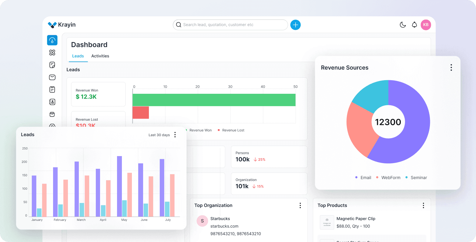Krayin CRM screenshot 1