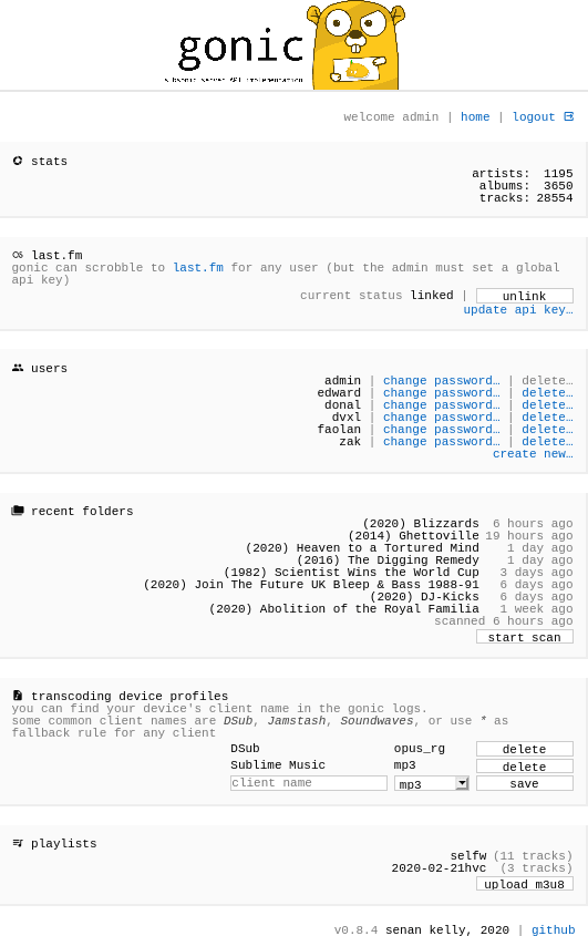 Gonic screenshot 1