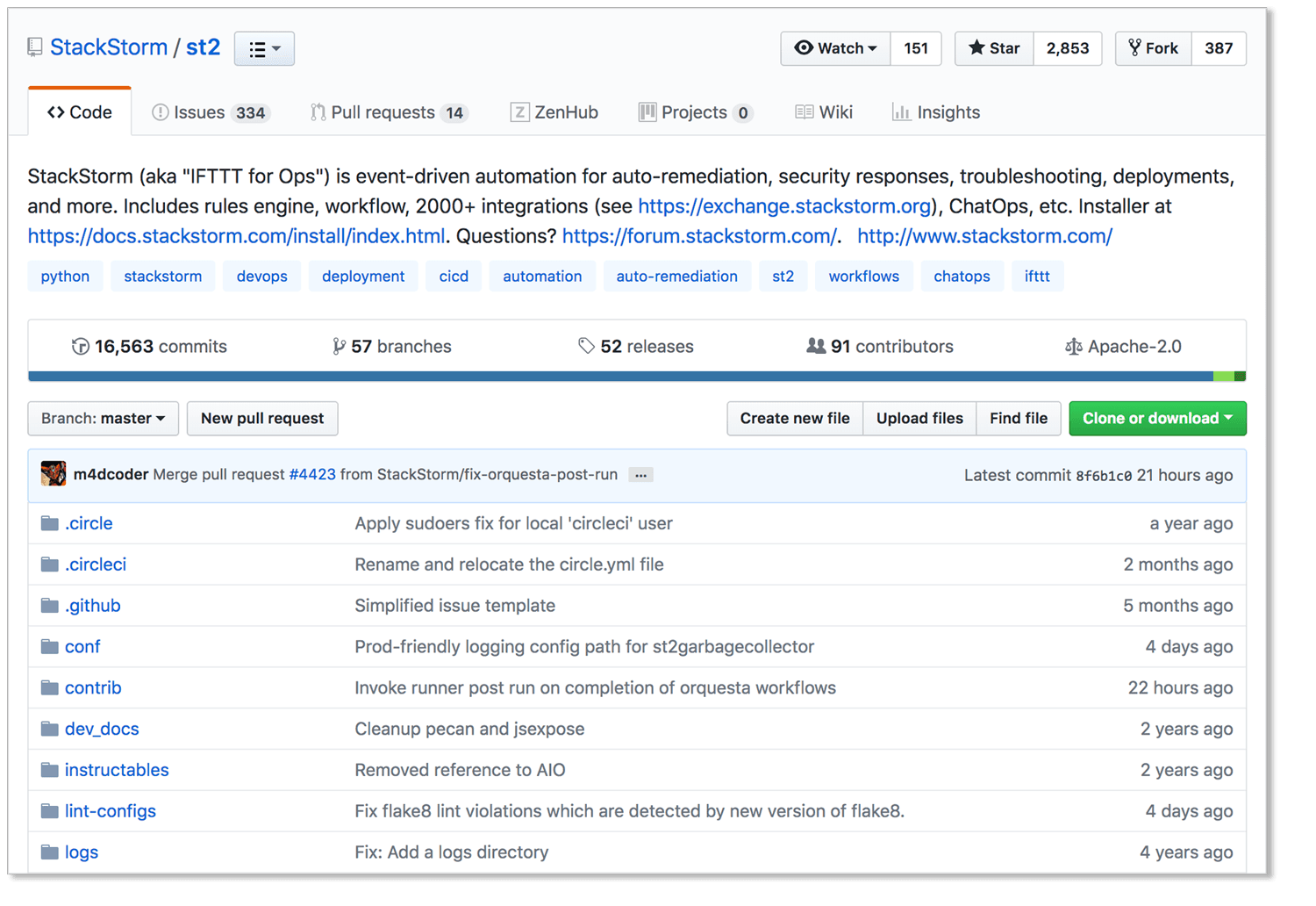 StackStorm screenshot 1