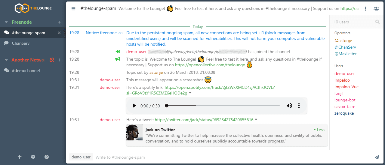The Lounge screenshot