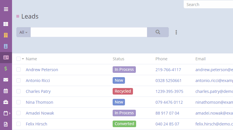 EspoCRM screenshot