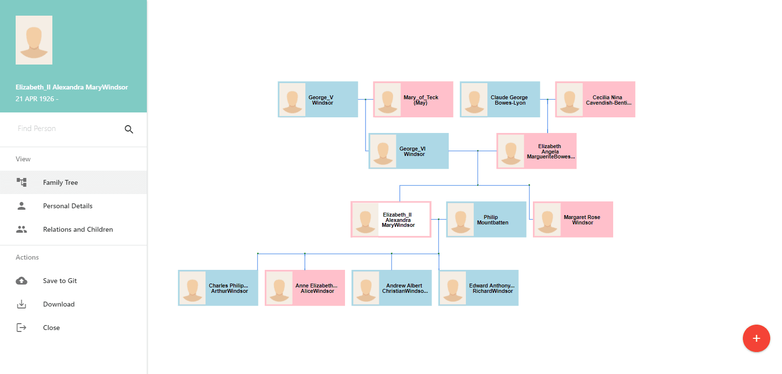 Genea screenshot 1