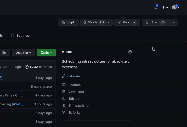 Cal.com screenshot 1