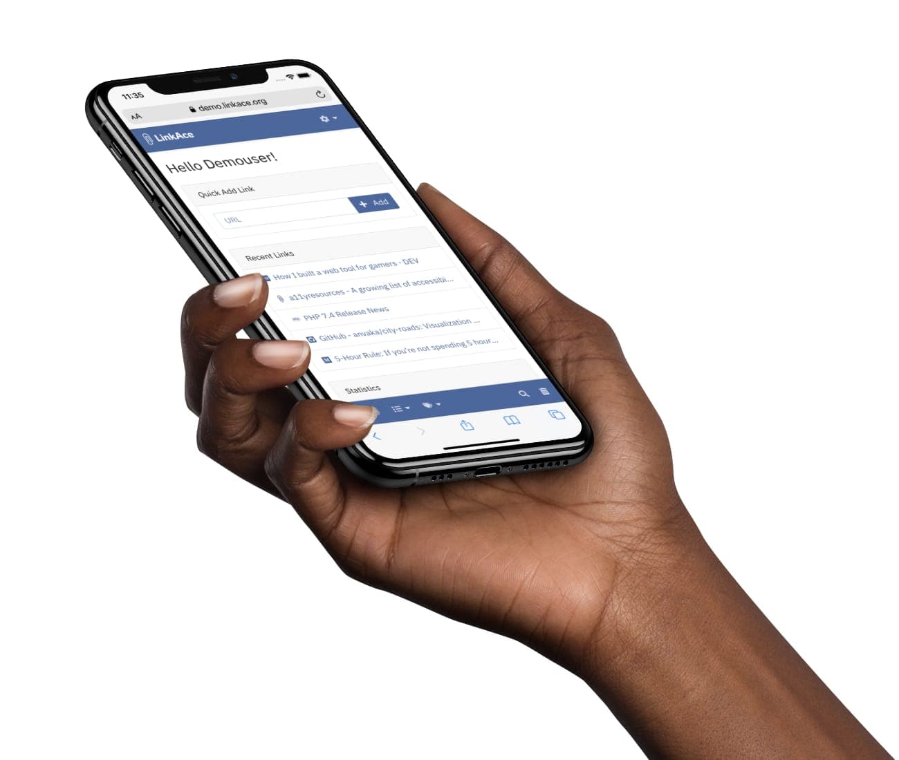 LinkAce screenshot 1